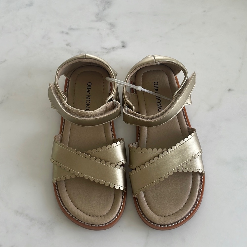 Kids gold sandals